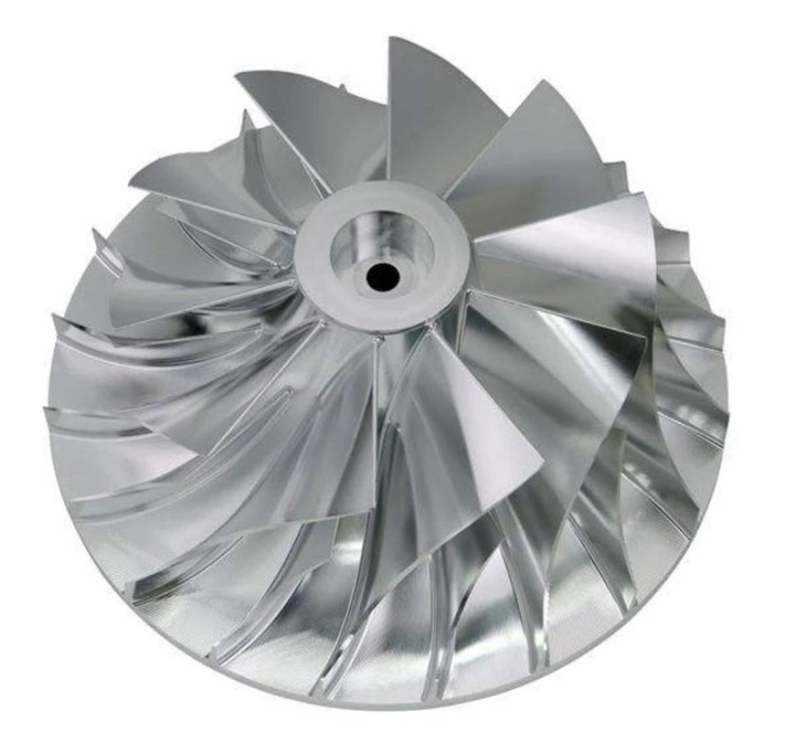 High Speed Motor Fan 3 4 5 Axis Cnc Machining Service Oem Aluminum Impeller Turbo Compressor Impeller Parts