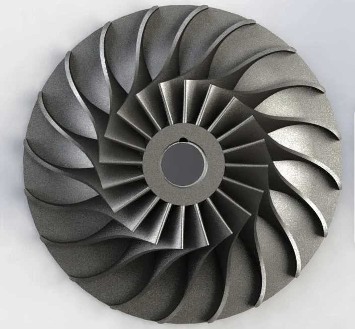 High Speed Motor Fan 3 4 5 Axis Cnc Machining Service Oem Aluminum Impeller Turbo Compressor Impeller Parts